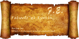 Faluvégi Evelin névjegykártya