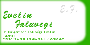 evelin faluvegi business card