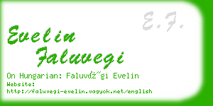 evelin faluvegi business card
